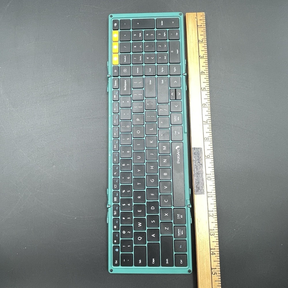 ProtoArc XK01 Foldable Bluetooth Keyboard Numeric Keypad Tested Works - Picture 6 of 6